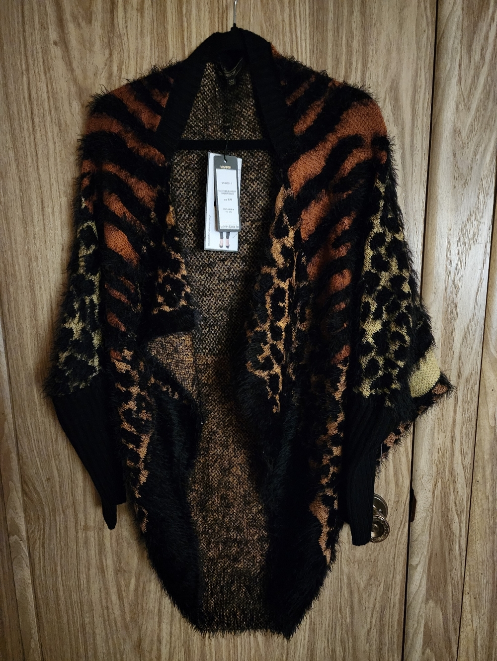 NWT Max Sport Cardigan Women's With Various Animal Print Size S/M, Gift